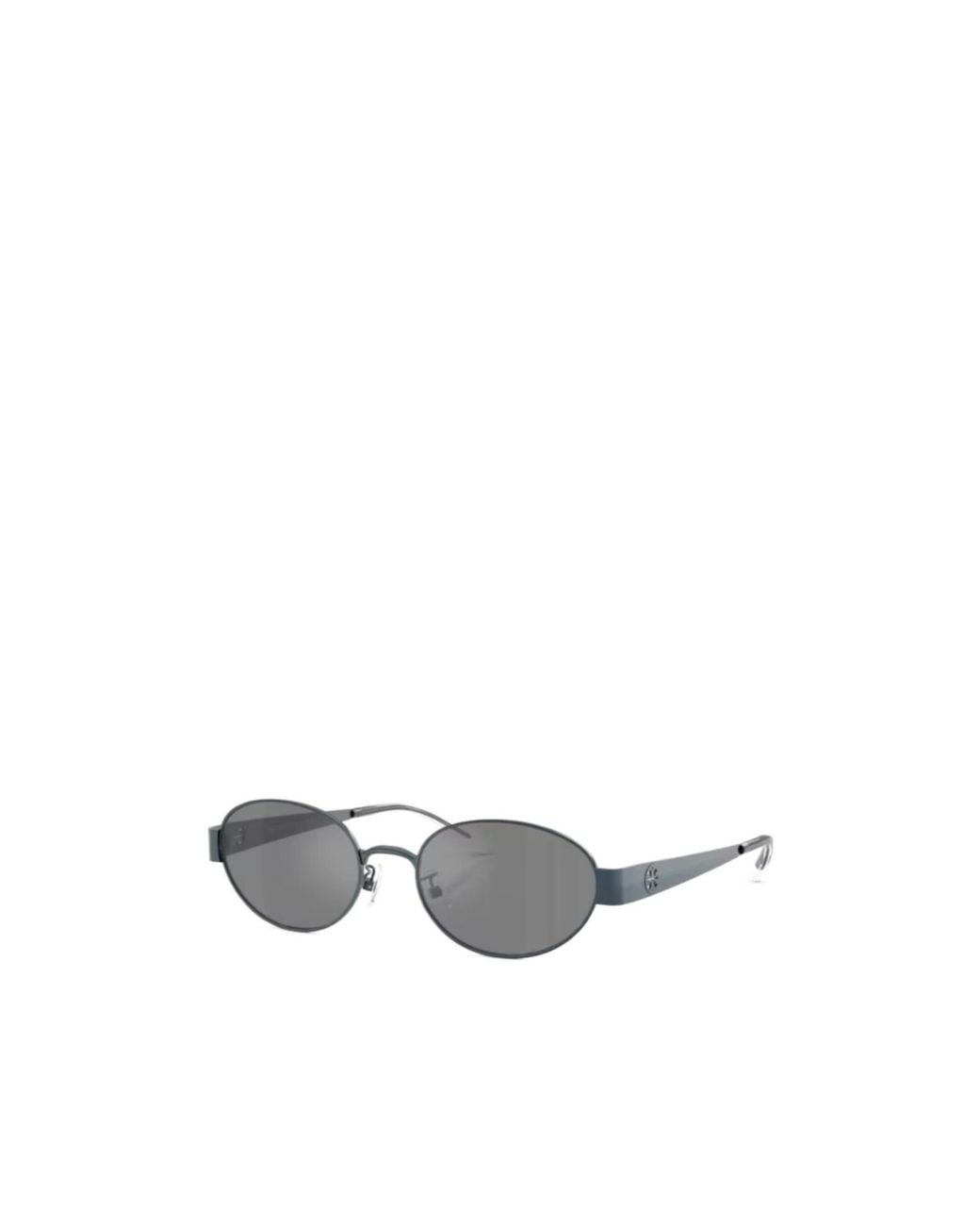 Tory Burch White Oval-Frame Sunglasses