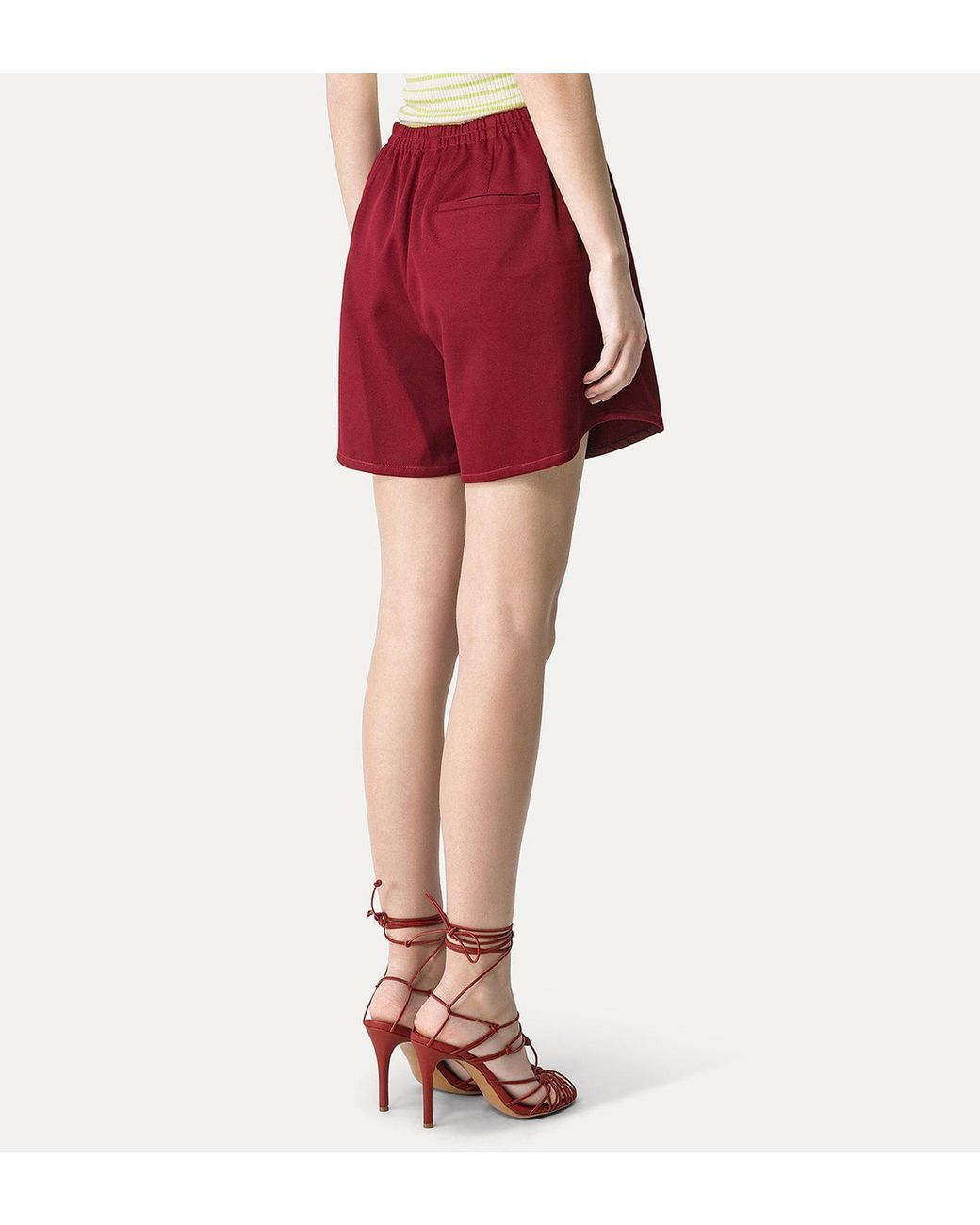 Forte_forte Red Cotton Shorts