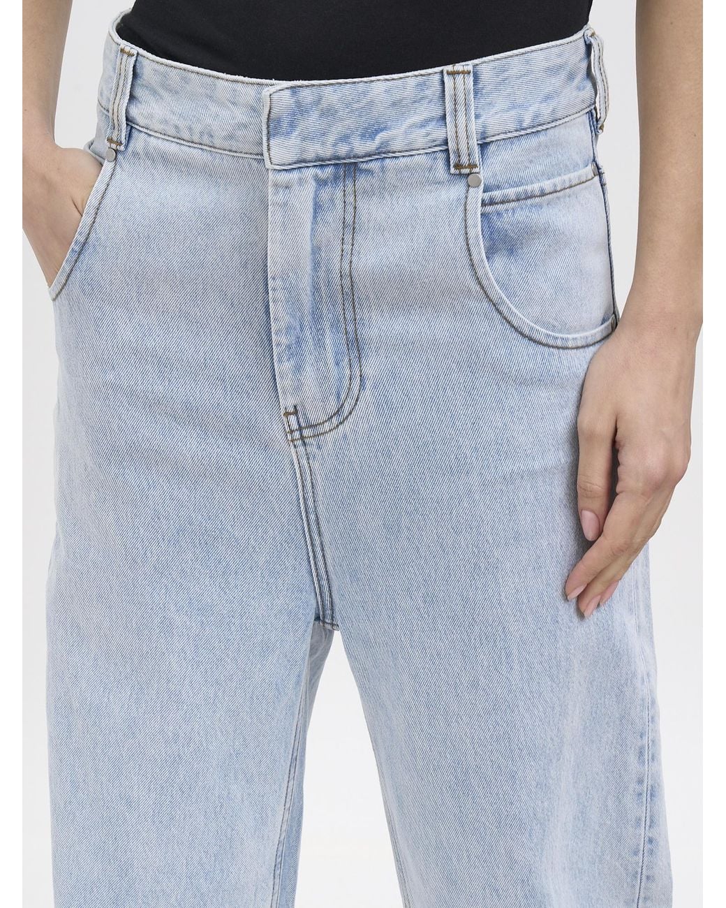 Entire studios Blue Straight-Leg Wide-Leg Jeans