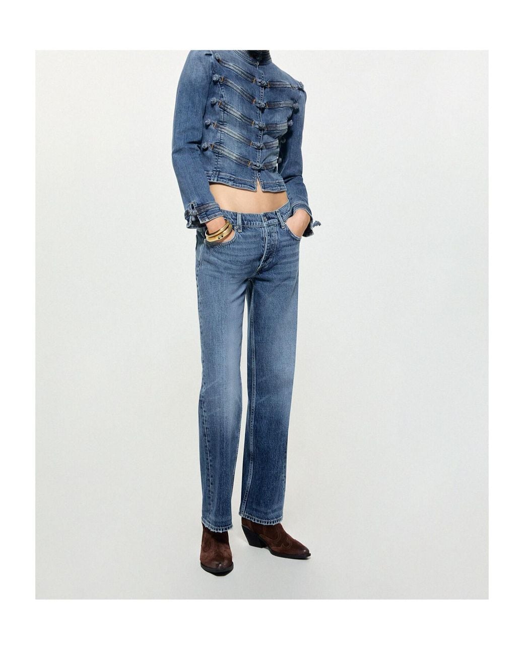 Liu Jo Blue Cropped Jeans Low-Waisted