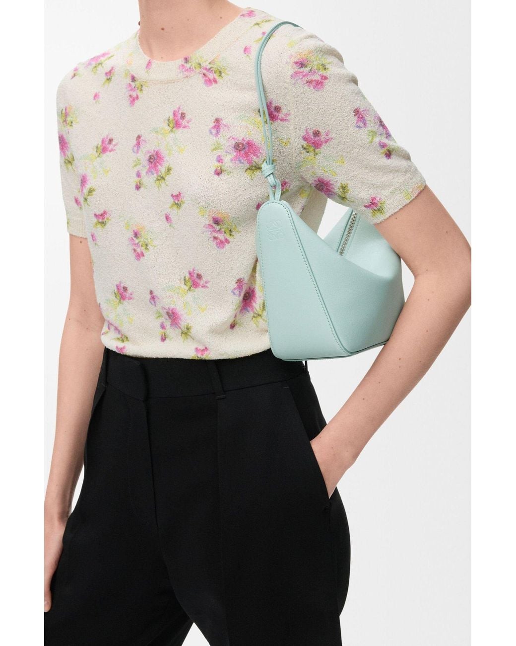 Loewe Blue Hammock Mini Hobo Bag