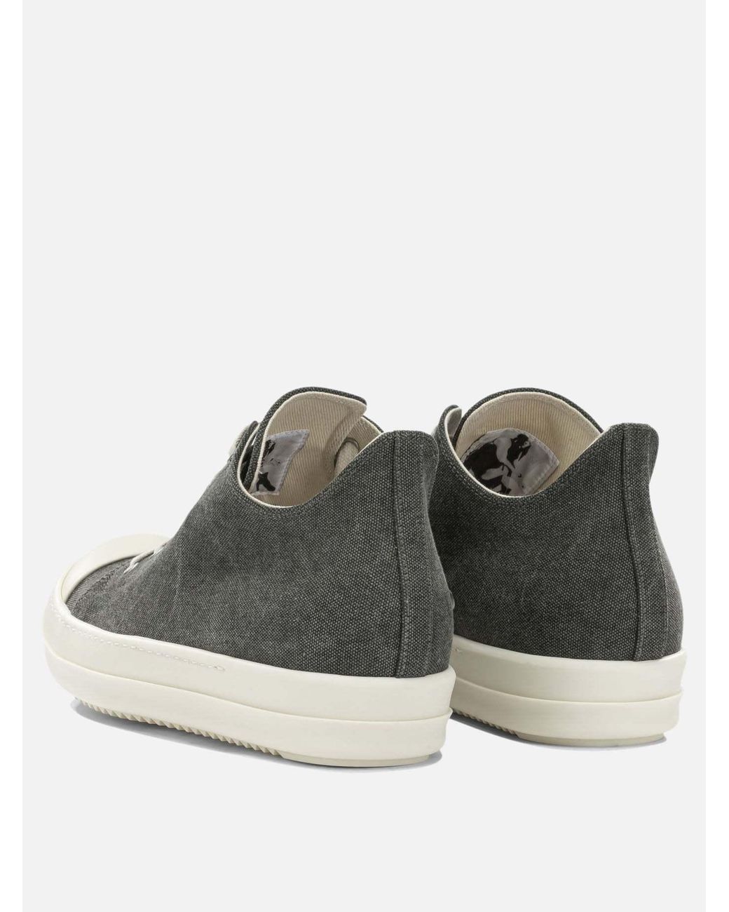 Rick Owens Black Lace-Up Sneakers for men