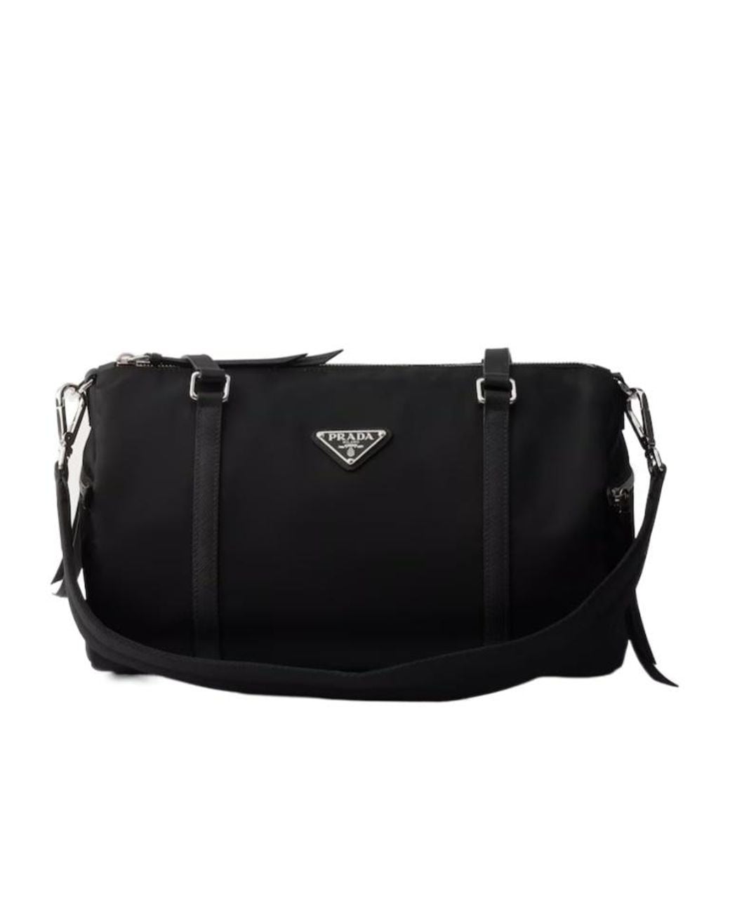 Prada Black Large Zipped Duffel Bag