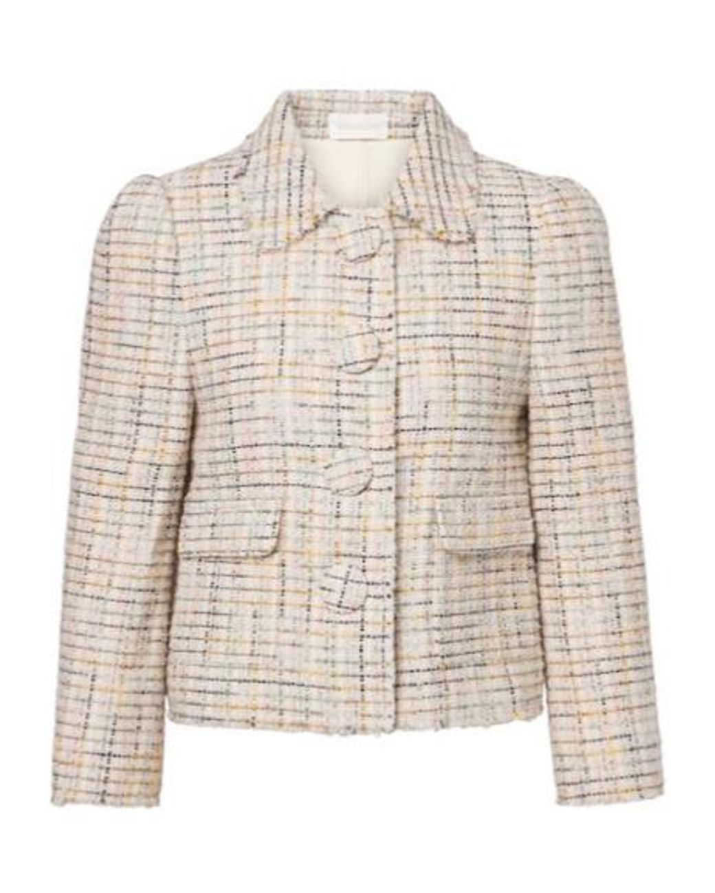 ShuShu/Tong Natural Short Plaid Jacket
