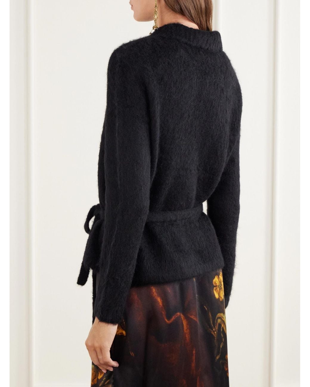Dries Van Noten Black Simple Cardigan