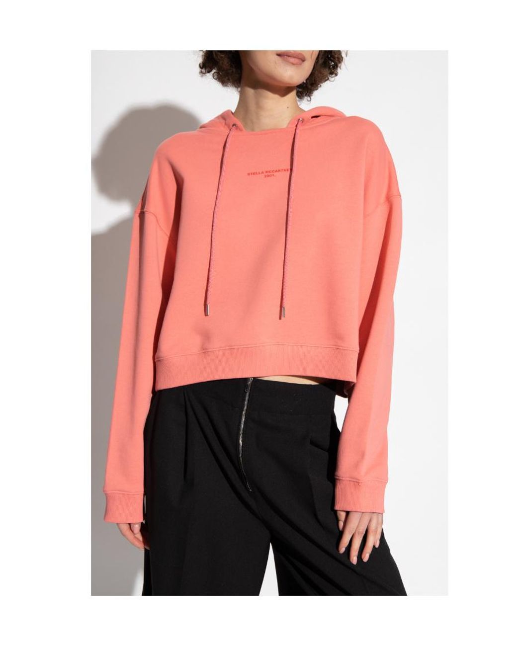 Stella McCartney Pink Drawstring Hooded Sweater