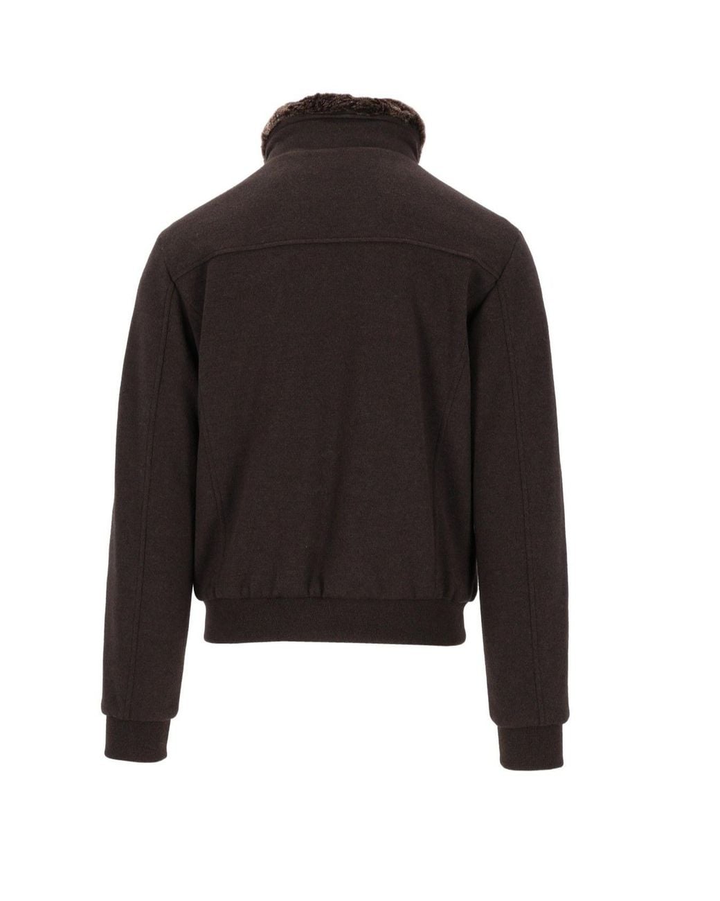 Moorer Black Bellati-Mrw Bomber Jacket for men