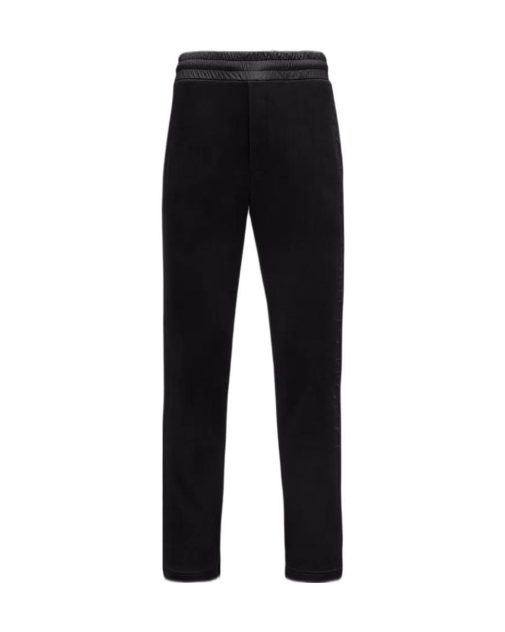 Moncler Black Born To Protect Logo-Print Joggers for men