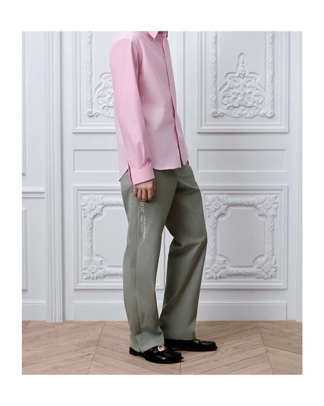 Dior Pink Shirt With Contrasting Details for men