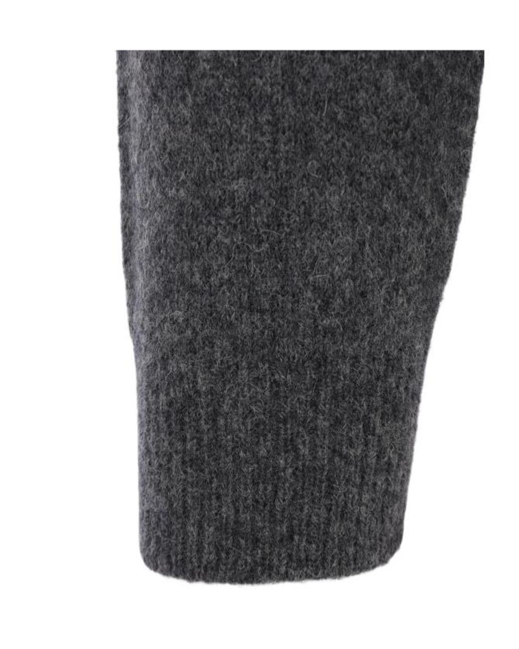 Roberto Collina Gray Crewneck Knitted Jumper for men