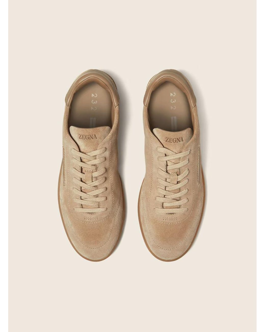 Zegna Brown 232 Low-Top Sneakers for men
