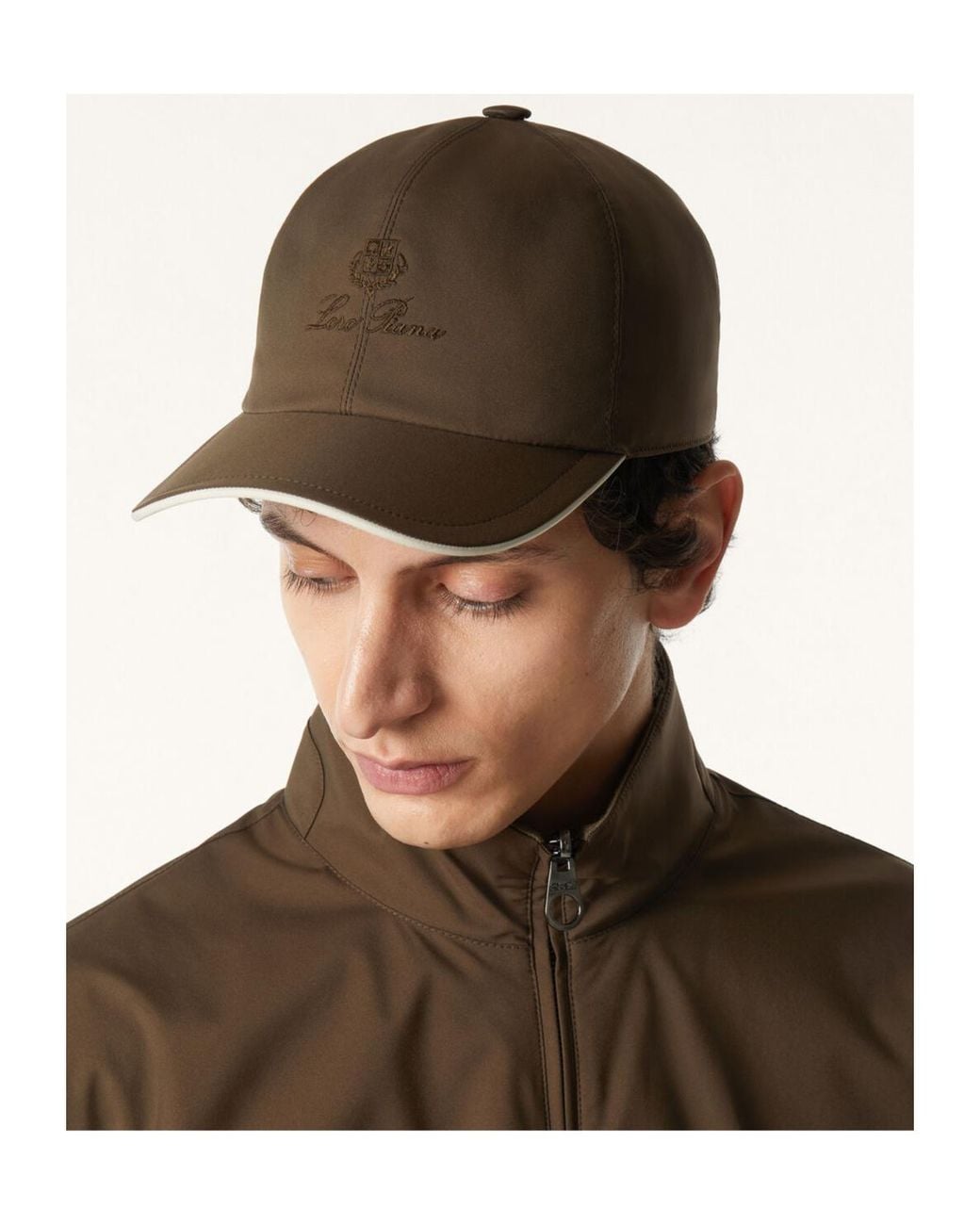Loro Piana Brown Baseball Cap for men