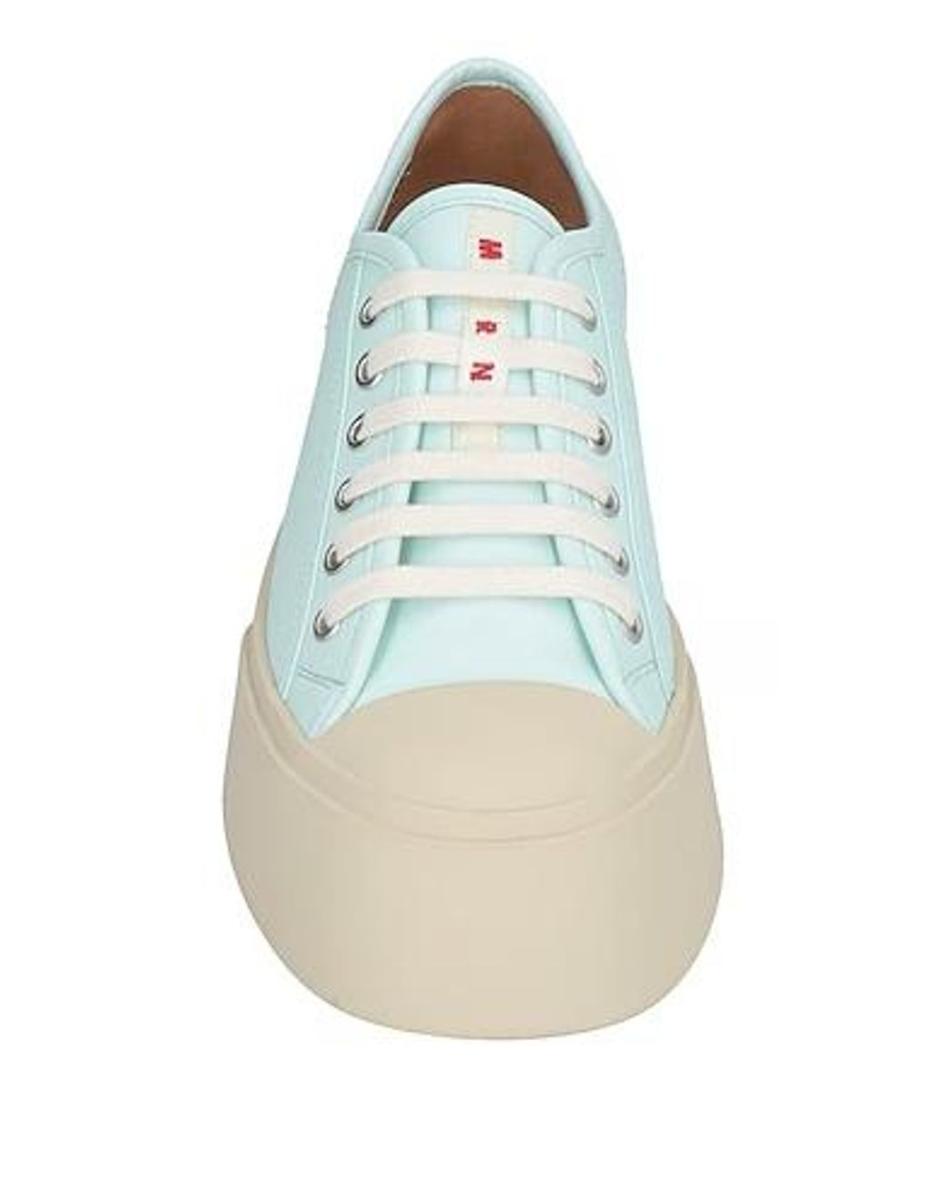 Marni Blue Minimal Leather Sneakers