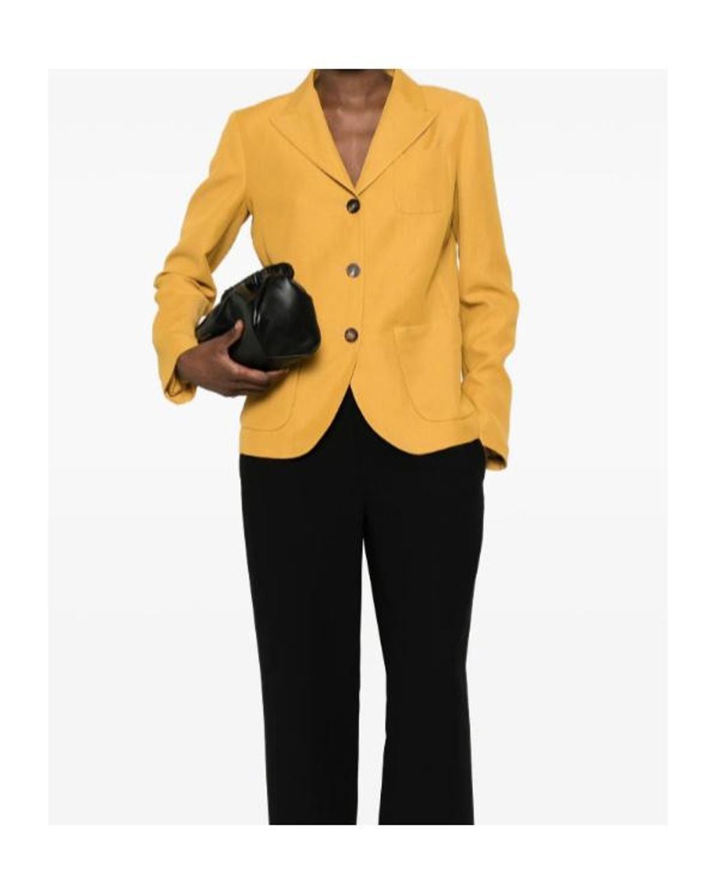 Fabiana Filippi Yellow フラップポケット ジャケット