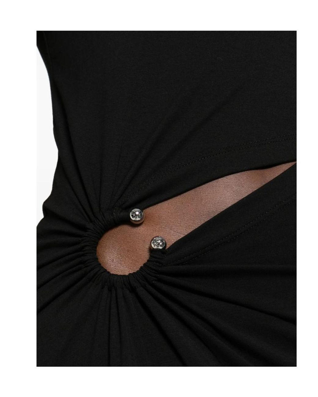 Rabanne Black Rabanne Cut-Out Sleeveless Maxi Dress