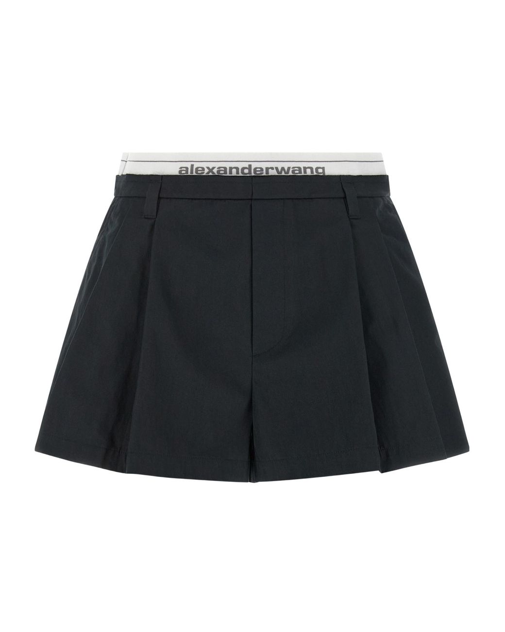 Alexander Wang Black Logo Band Shorts
