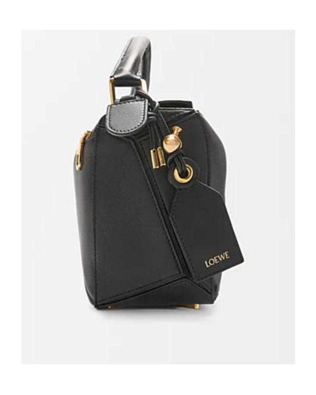 Loewe Black Small Feather Light Puzzle Bag