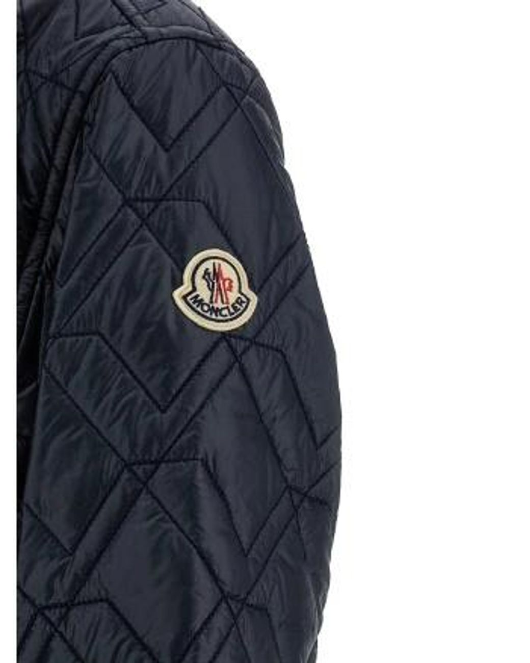 Moncler Blue Diamond Quilted Overshirt