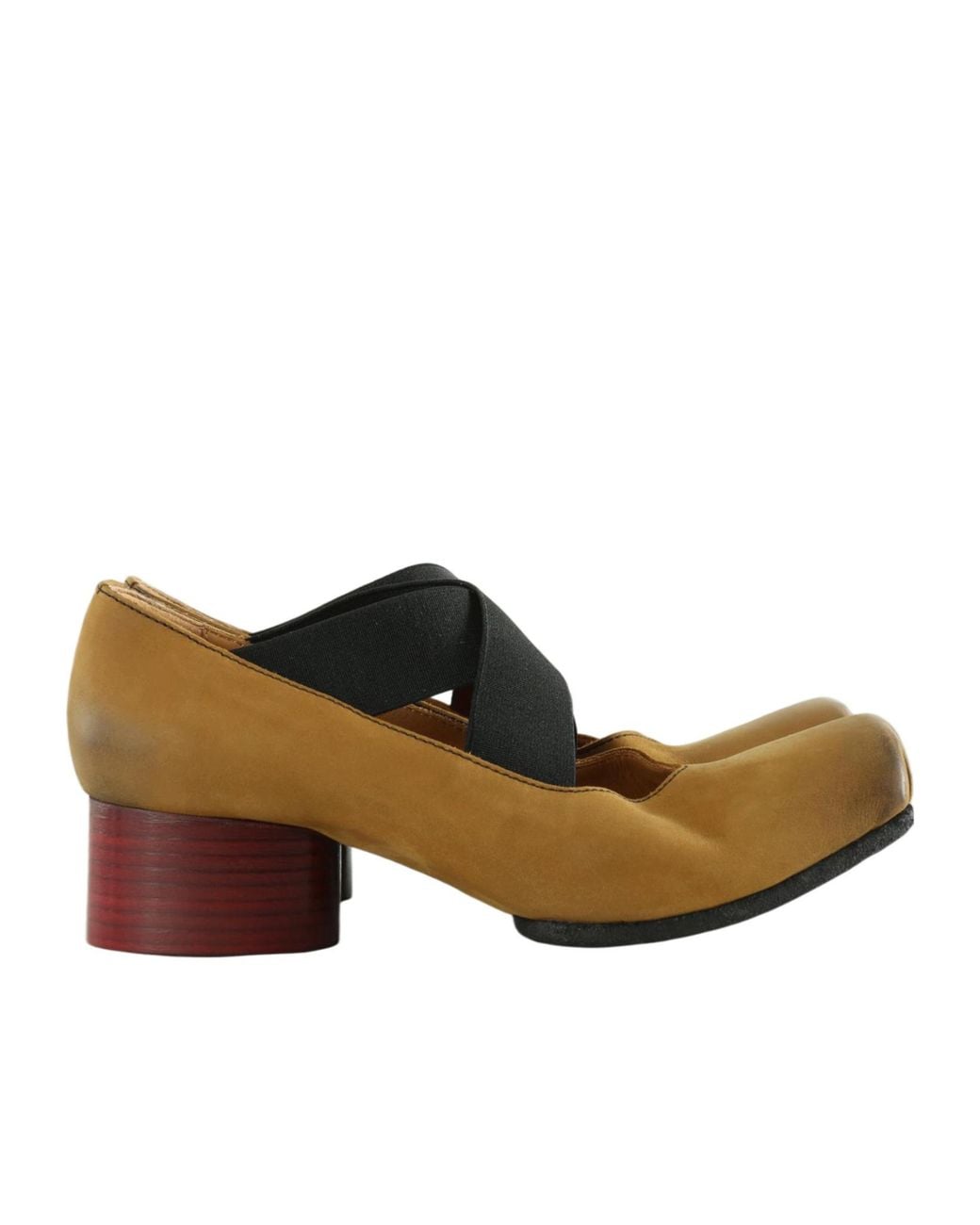 Uma Wang Brown Square-Toe Ballet Flats