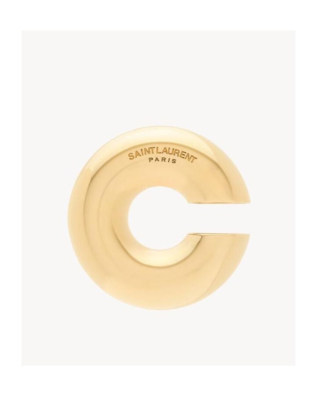 Saint Laurent Metallic Tube Ear Cuff