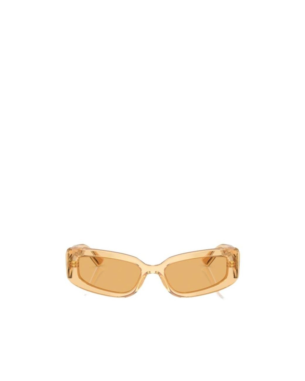 Dolce & Gabbana Metallic Eyewear Rectangular Frame Sunglasses