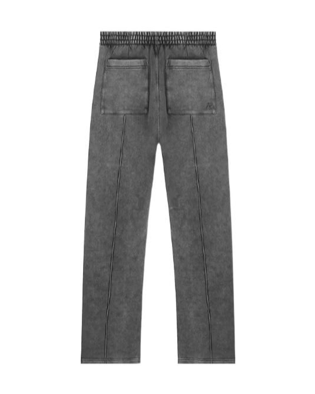 Represent Gray Elastic-Waist Straight-Leg Pants for men