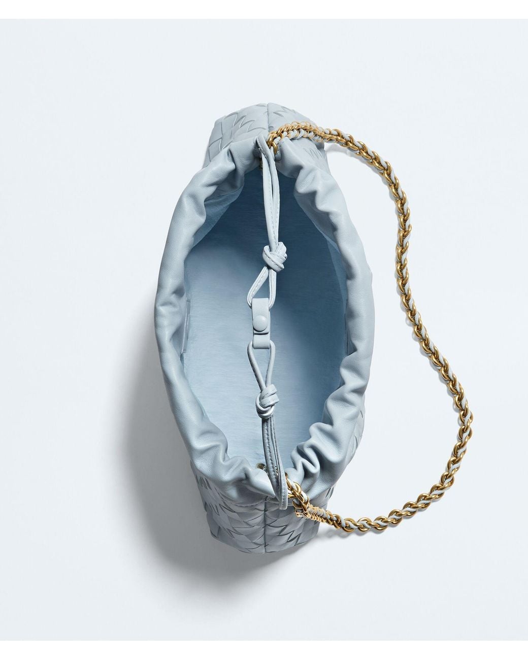 Bottega Veneta Blue Dustbag Notte Shoulder Bag