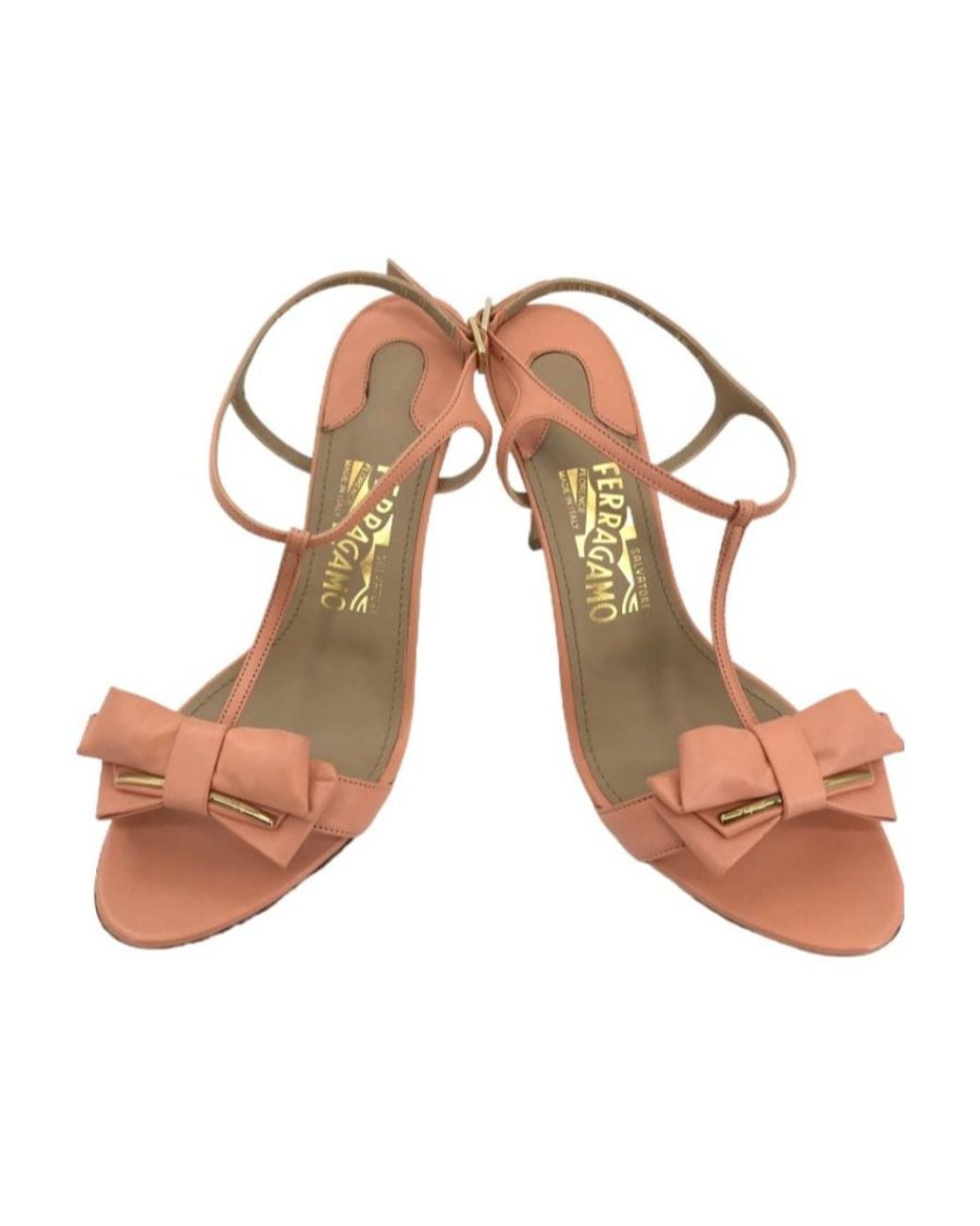 Ferragamo Multicolor Logo Open-Toed High-Heeled Sandals