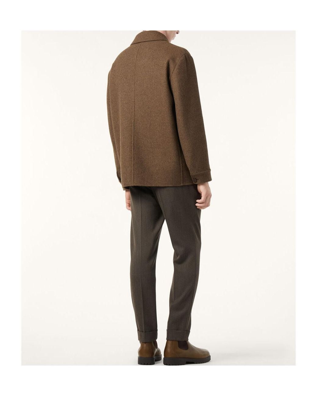 Loro Piana Brown Devis Caban for men