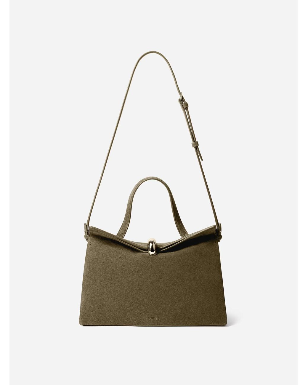 Jacquemus Green The Valérie Magnetic-Closure Tote Bag