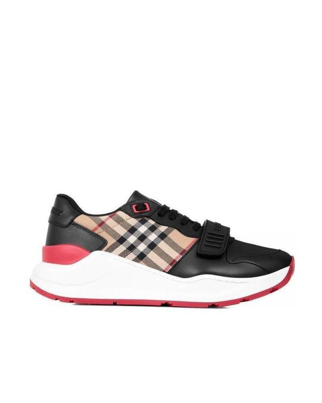 Burberry Multicolor Vintage Check-Print Low-Top Sneakers
