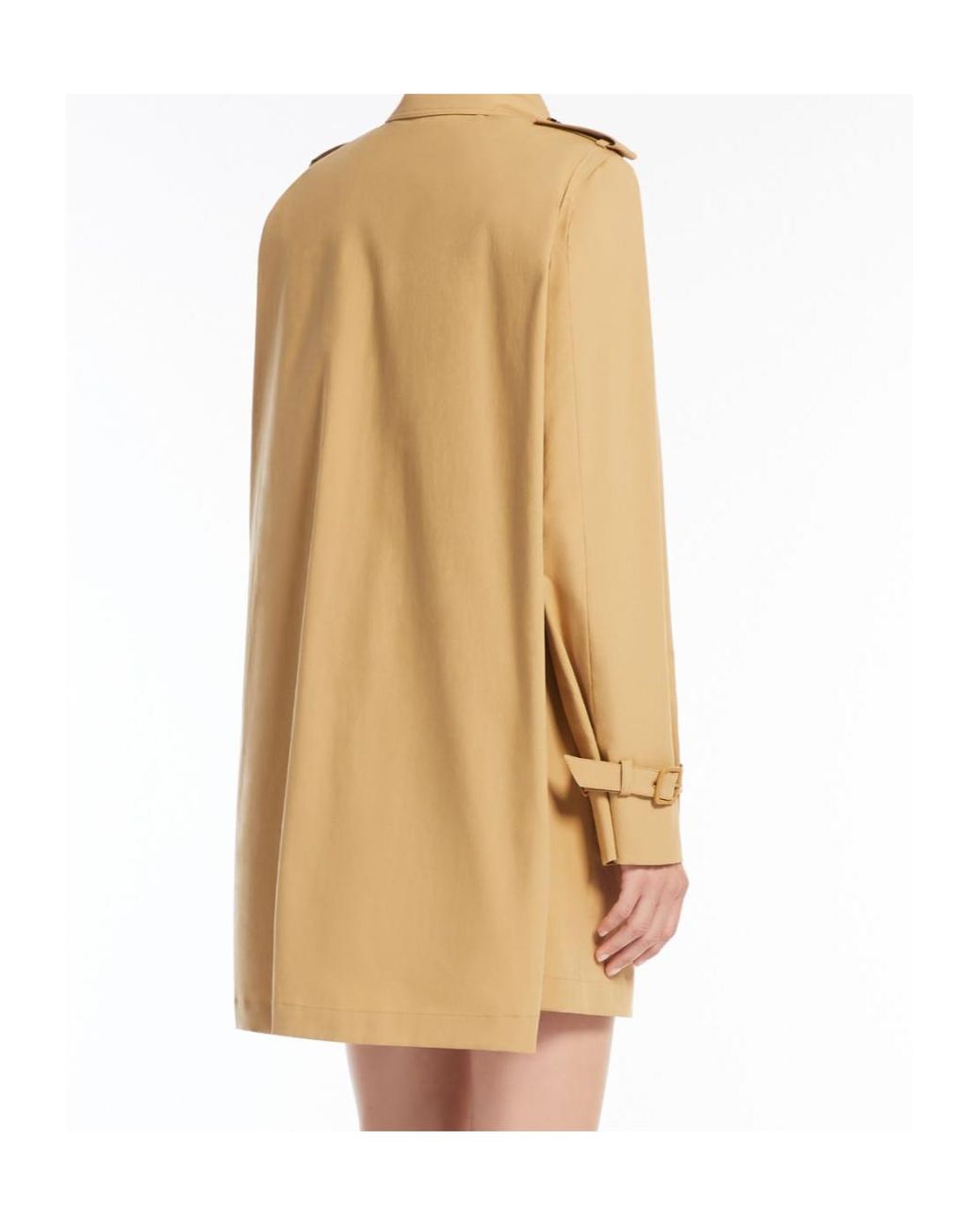 Max Mara Natural Landa Button-Up Trench Coat