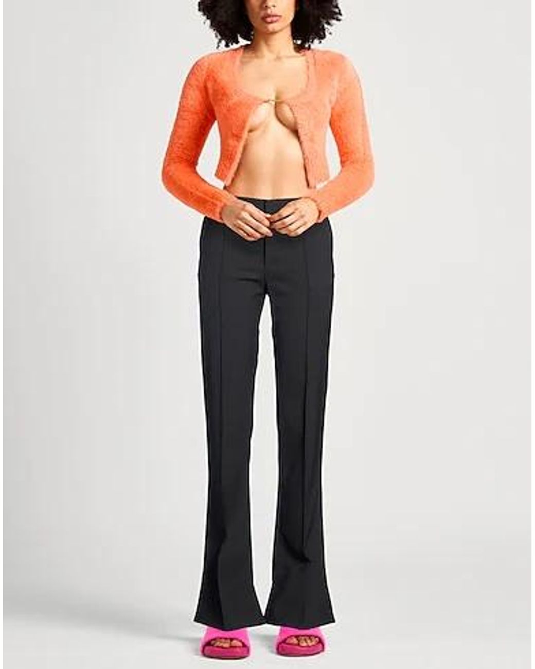 Chloé Black Slim-Fit Mid-Rise Flared Pants