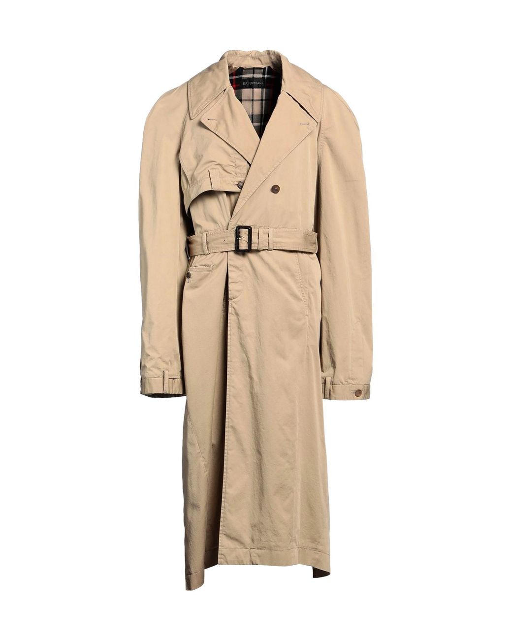 Balenciaga Natural Long Stylish Trench Coat