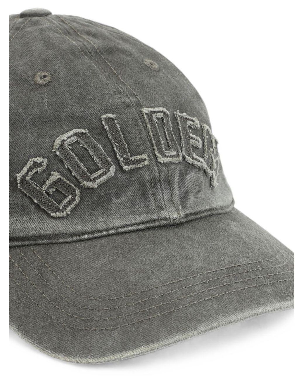 Golden Goose Deluxe Brand Gray Logo-Appliqué Baseball Cap