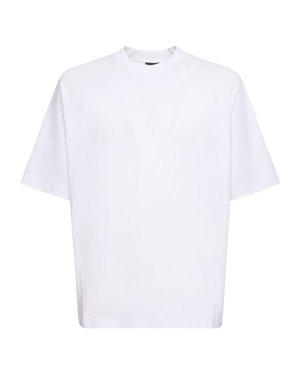 Jacquemus White T-Shirt 'Typo' for men