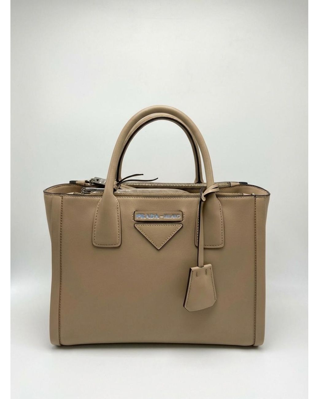 Prada Multicolor Double Handle Shoulder Bag