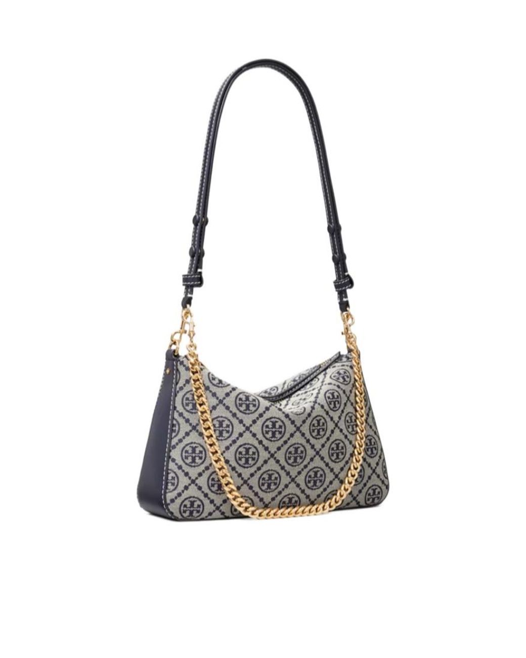 Tory Burch White T-Monogram Shoulder Bag