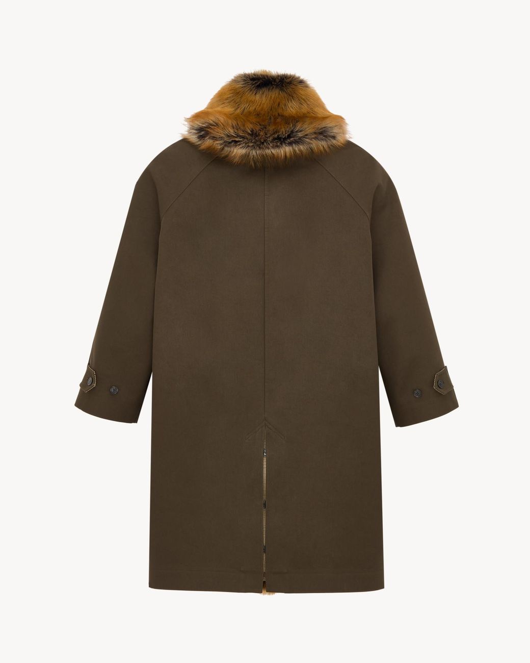 Saint Laurent Brown Long-Sleeved Coat