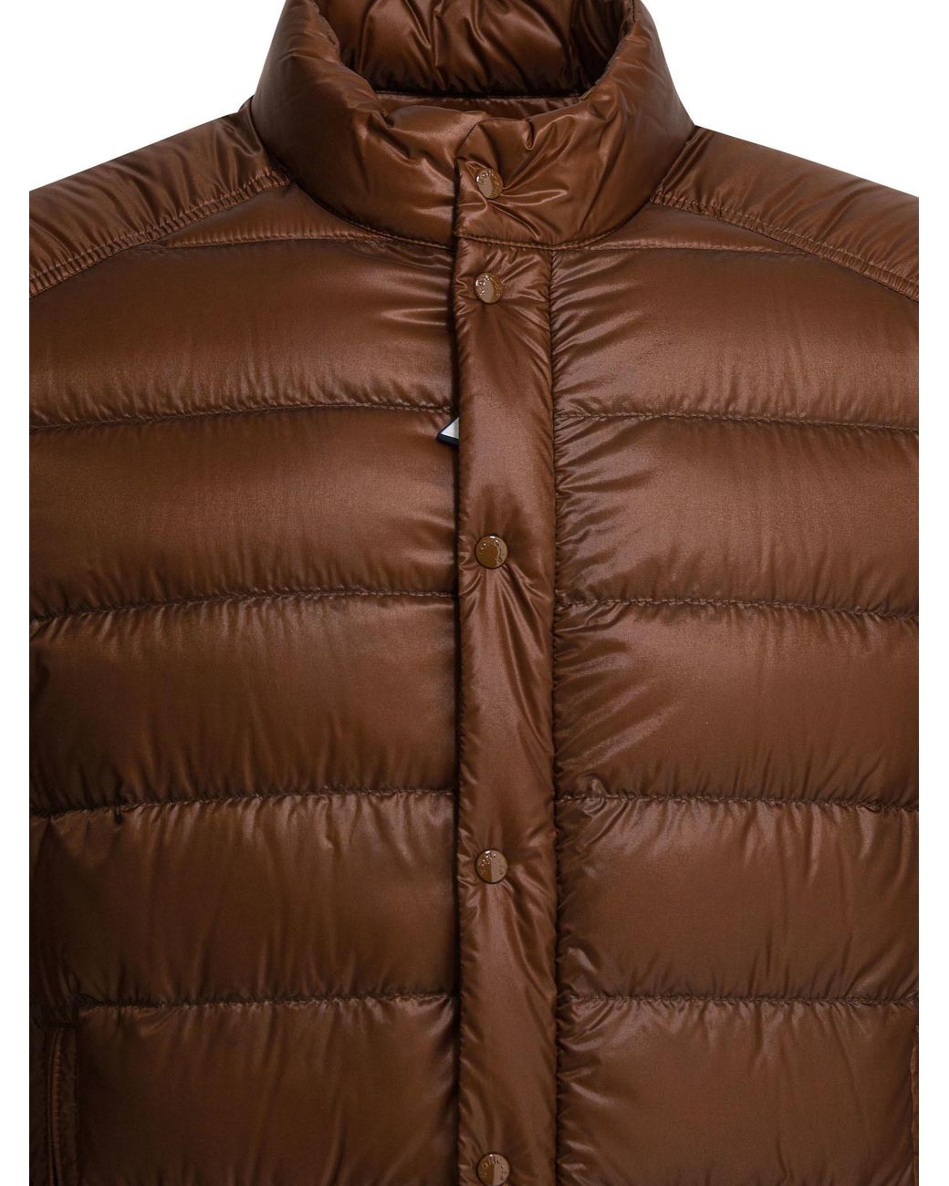 Moncler Brown Selves Short Down Jacket for men