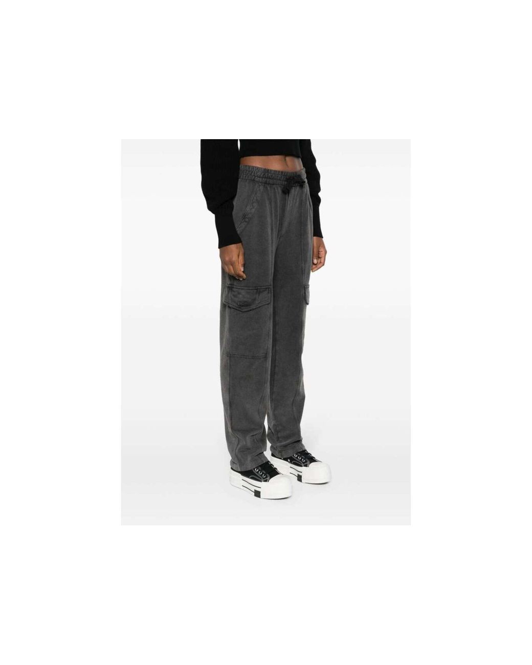 Isabel Marant Gray Isabel Marant Étoile Peorana Urban Drawstring Track Pants