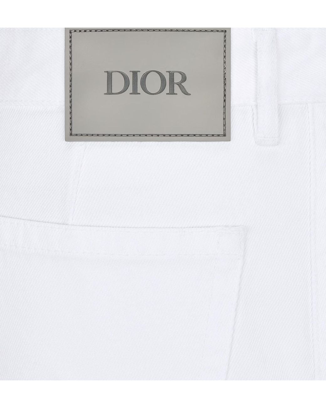 Dior White Carpenter Style Jeans for men