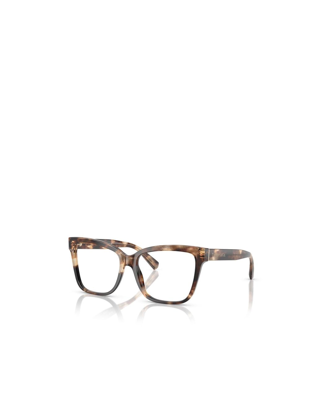 Tiffany & Co White Square Frame Glasses