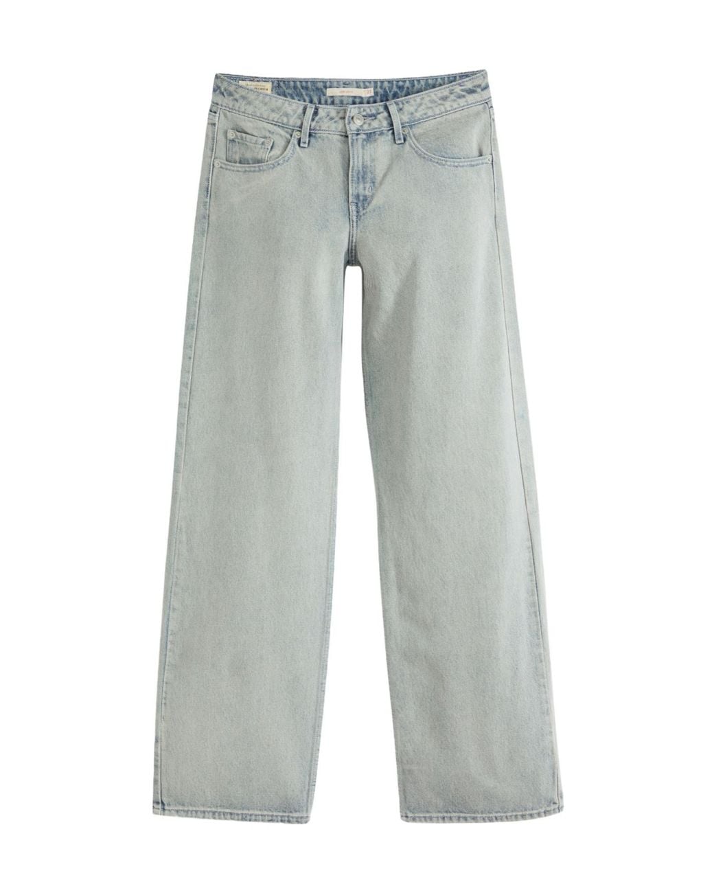 Levi's Gray Logo-Patch Jeans