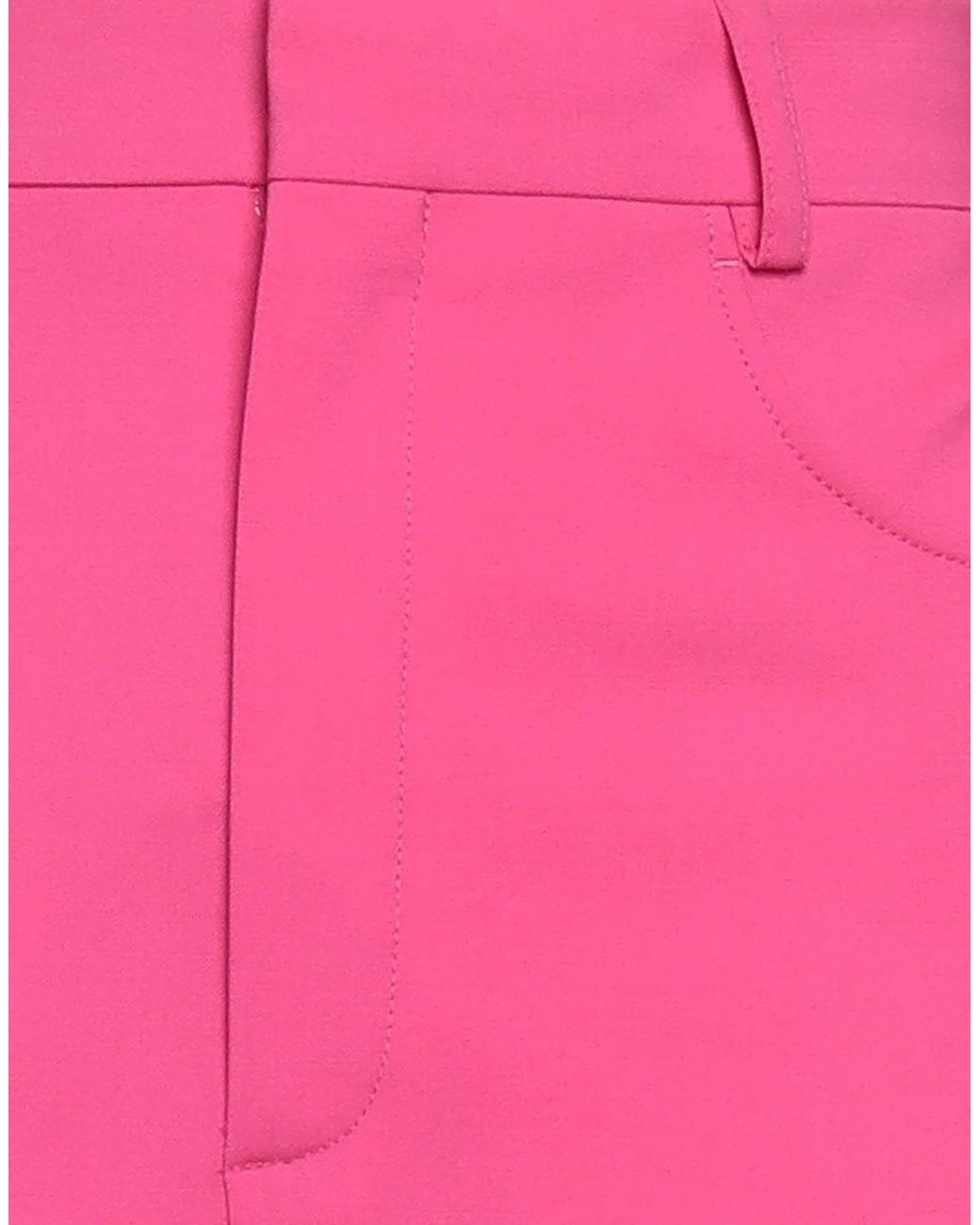 Jacquemus Pink Solid Color Casual Trousers