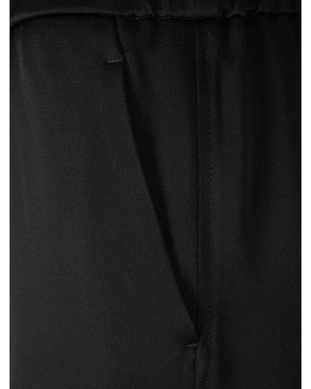 Jil Sander Black High Waist Wide-Leg Trousers