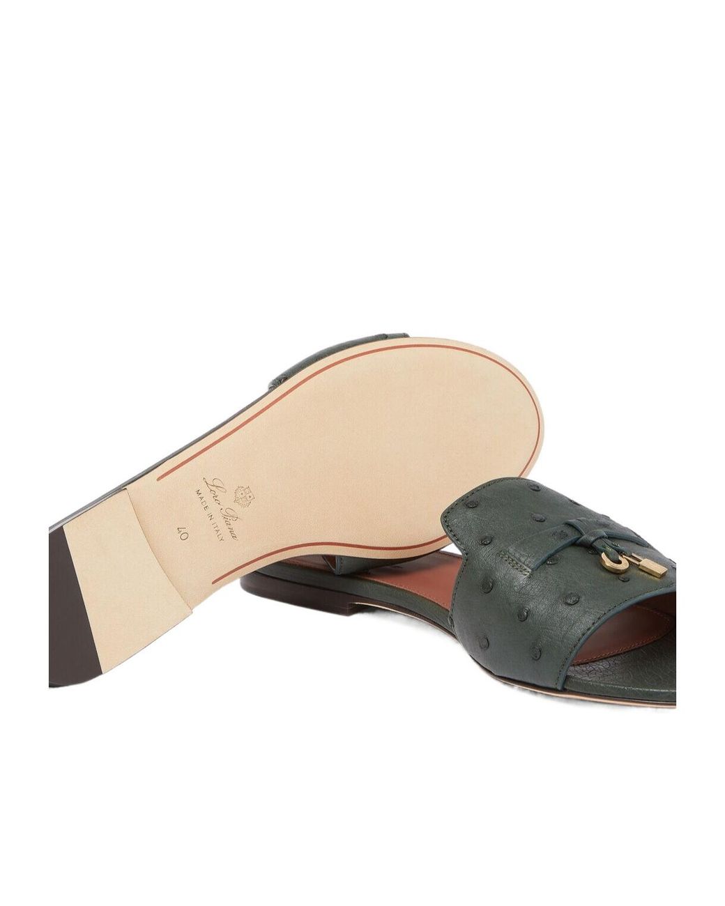 Loro Piana Multicolor Summer Charms Flat Sandals