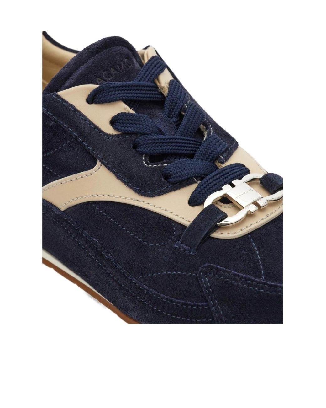 Ferragamo Blue Ferragamo Gancini Ornament Sneakers