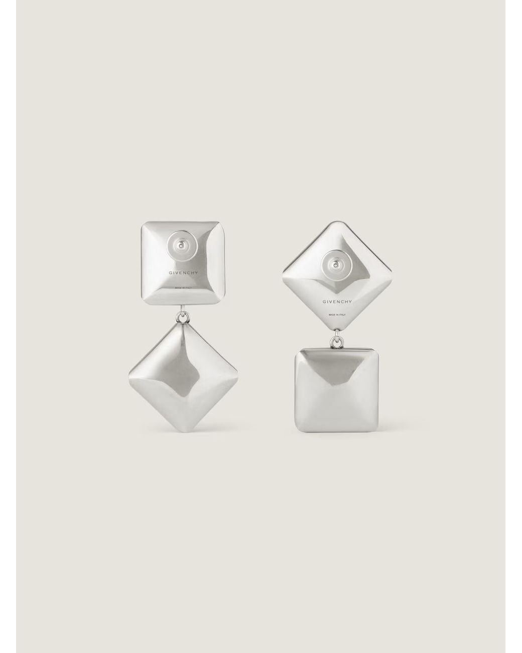 Givenchy White Deconstructed Crystals Earrings