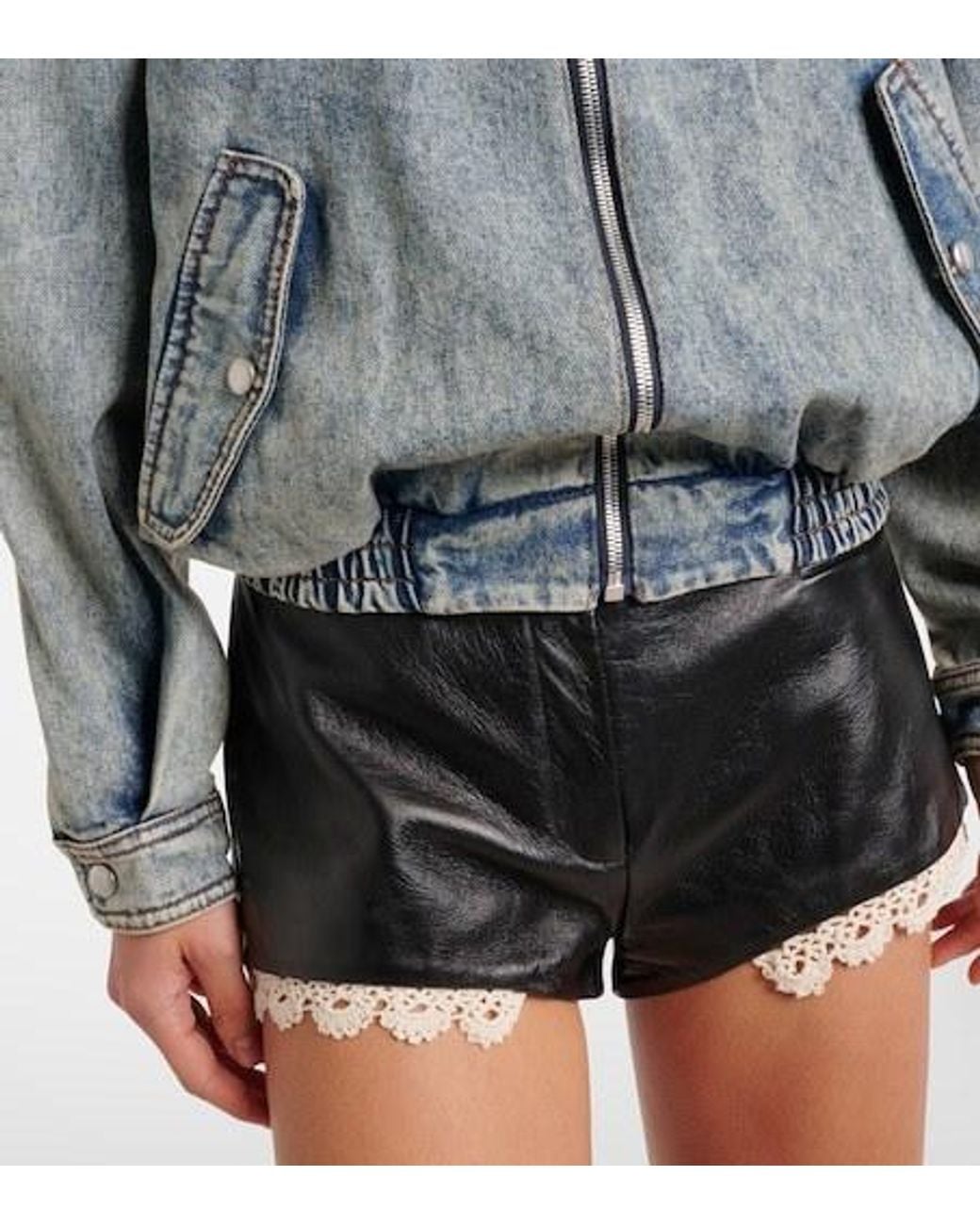 Magda Butrym Blue Denim Blouson Jacket